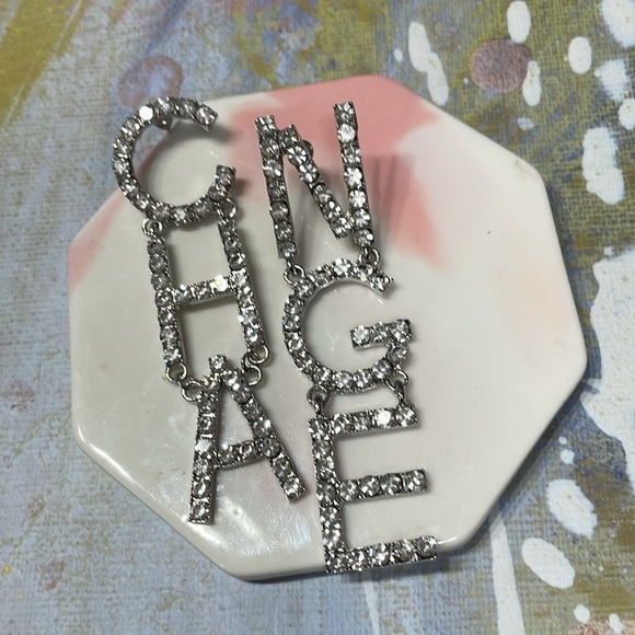 Zara Rhinestone Change Drop Earrings - Picture 7 of 12